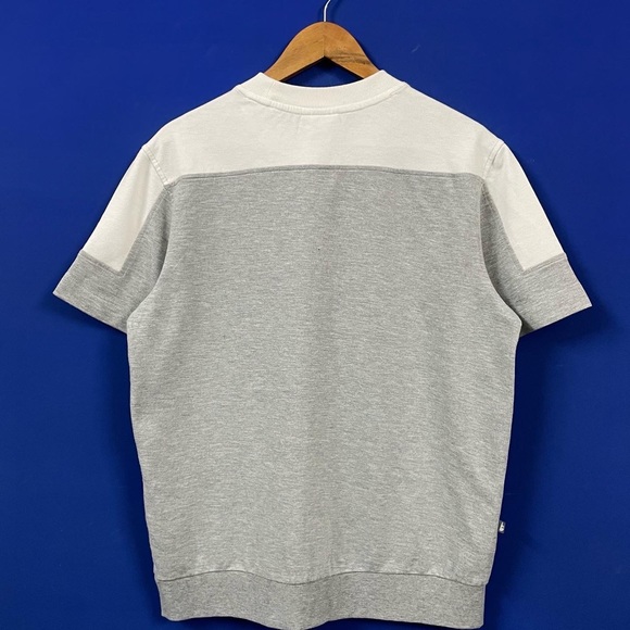 FUBU GREY & WHITE KOREAN CREW NECK T-SHIRT FOR MEN’S & WOMEN’S - Picture 4 of 6